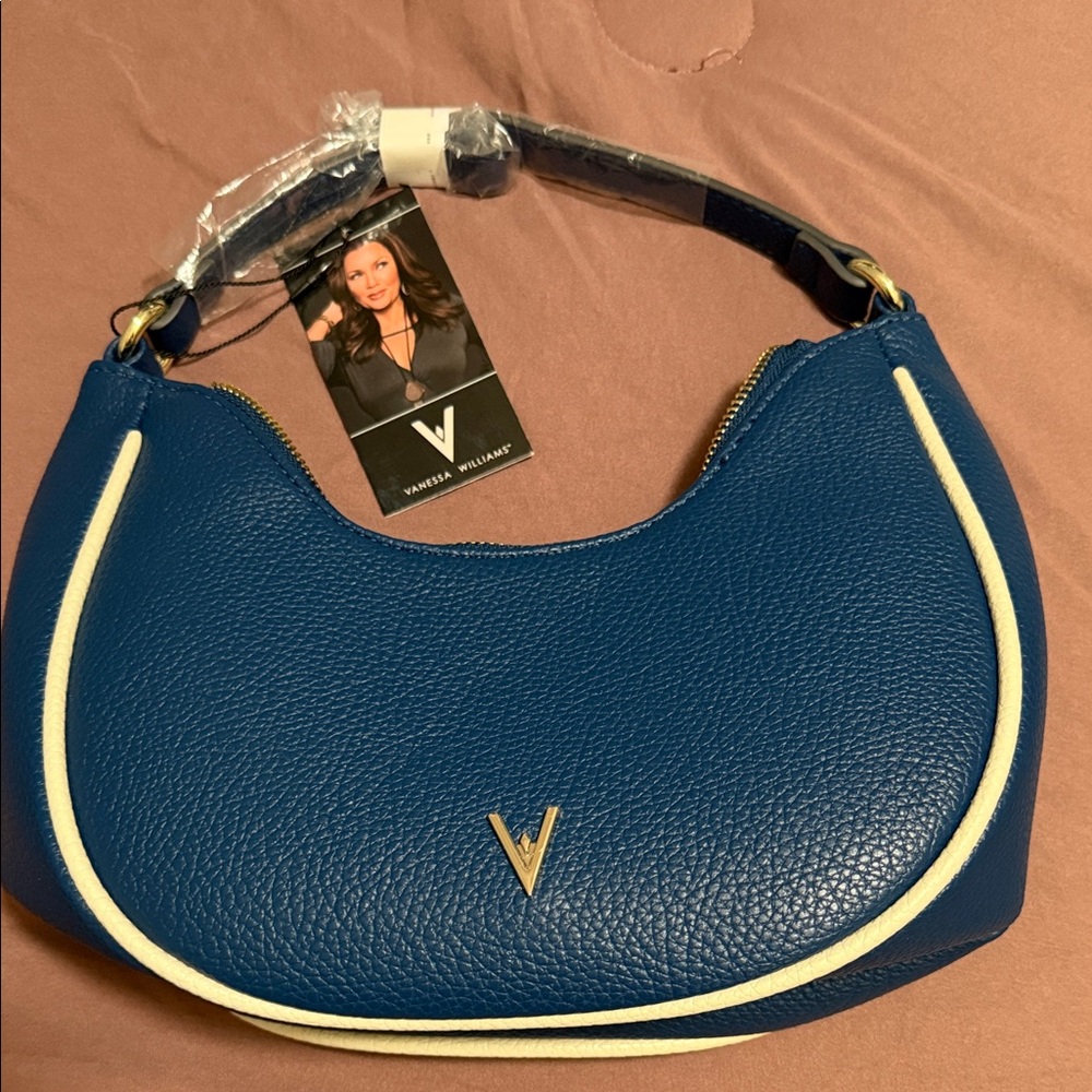 Vanessa Williams Blue Hobo Bag